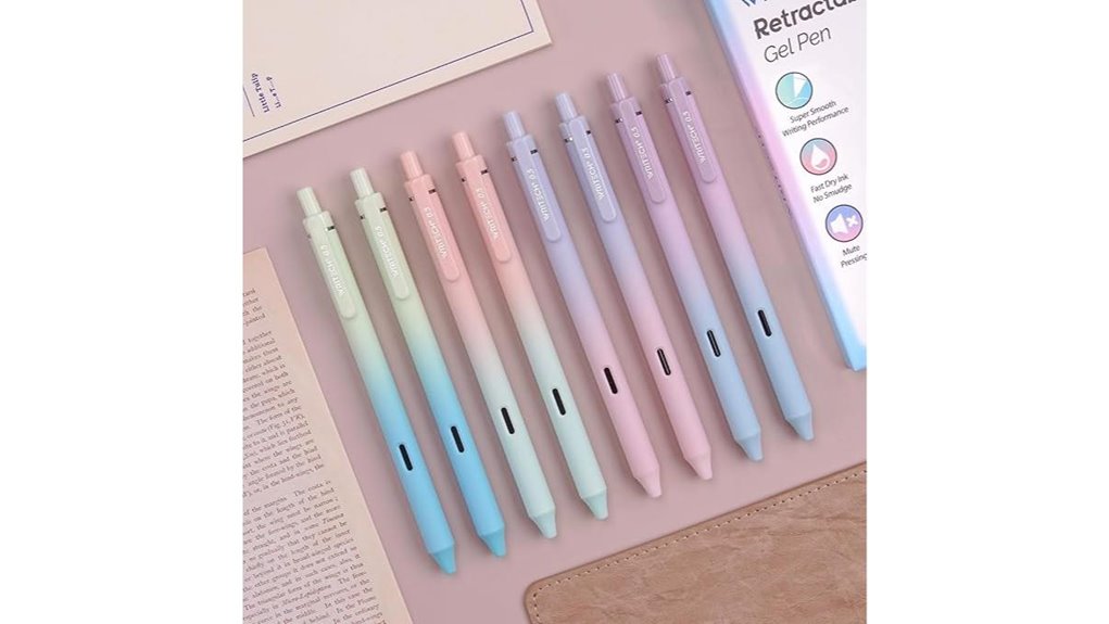 0 5mm black retractable gel pens