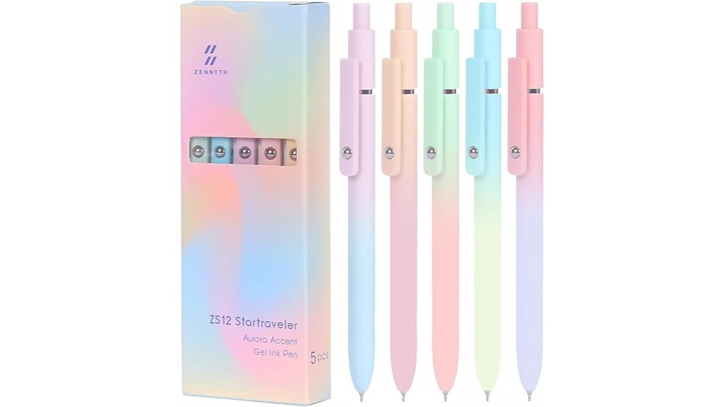 0 7mm black gel pens