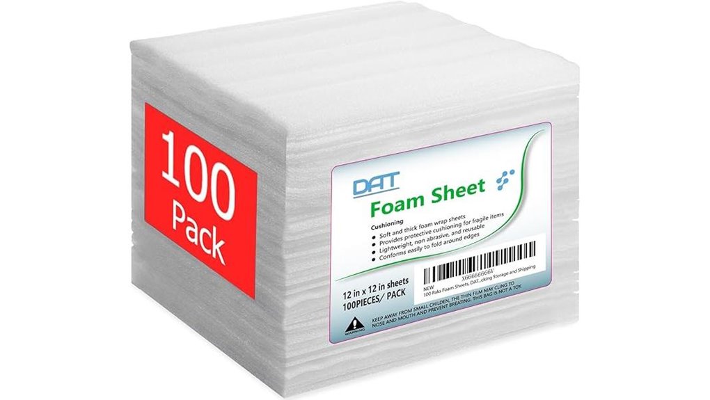 100 pack 12x12 1 16 foam sheets