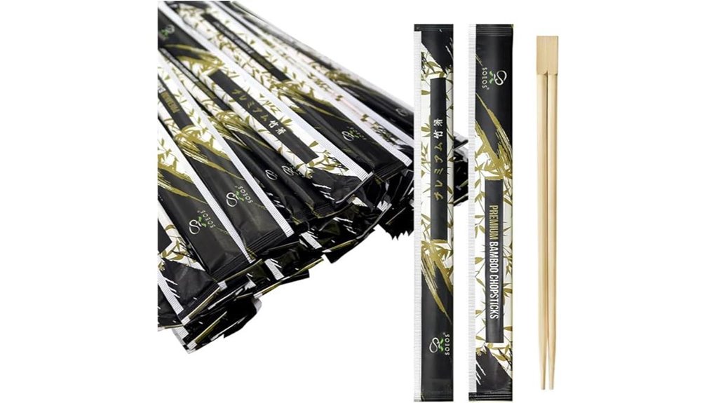 100 pairs disposable wooden chopsticks