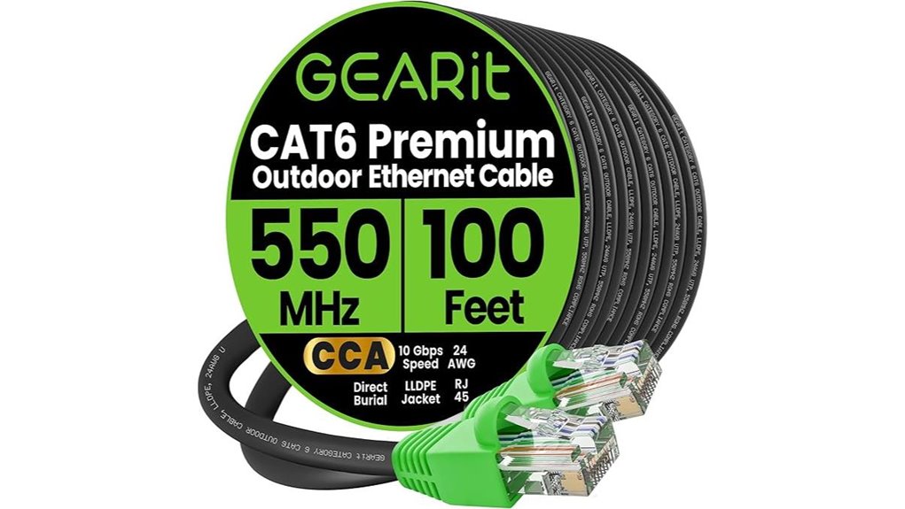 100ft direct burial outdoor ethernet