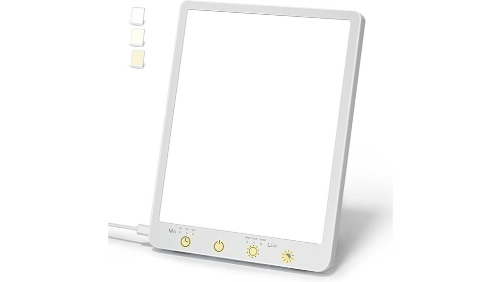 10 000 lux touch wall mountable lamp