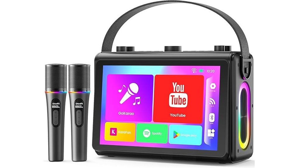 10 1 hd portable karaoke machine