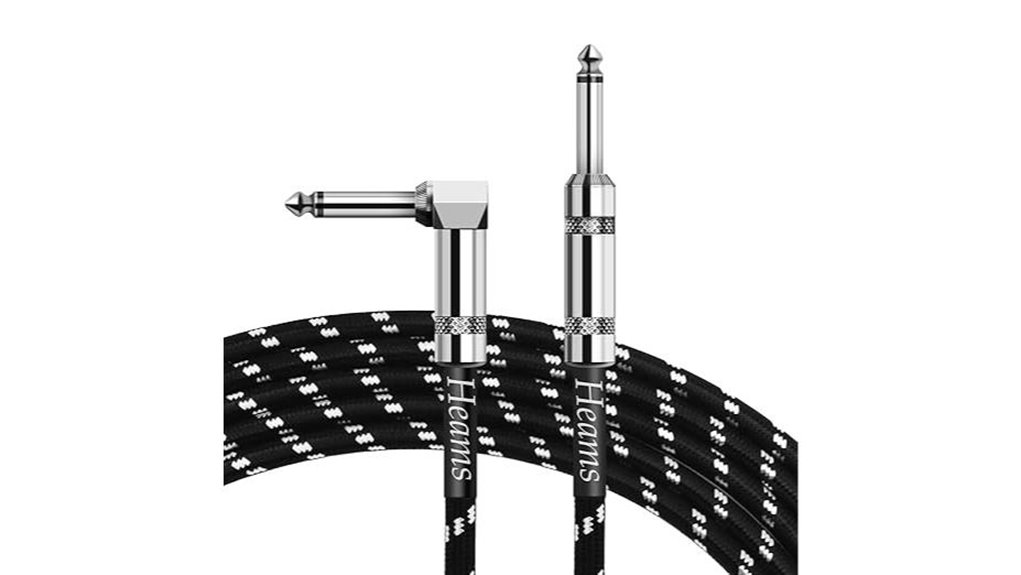 10 foot quarter inch noise free guitar cable