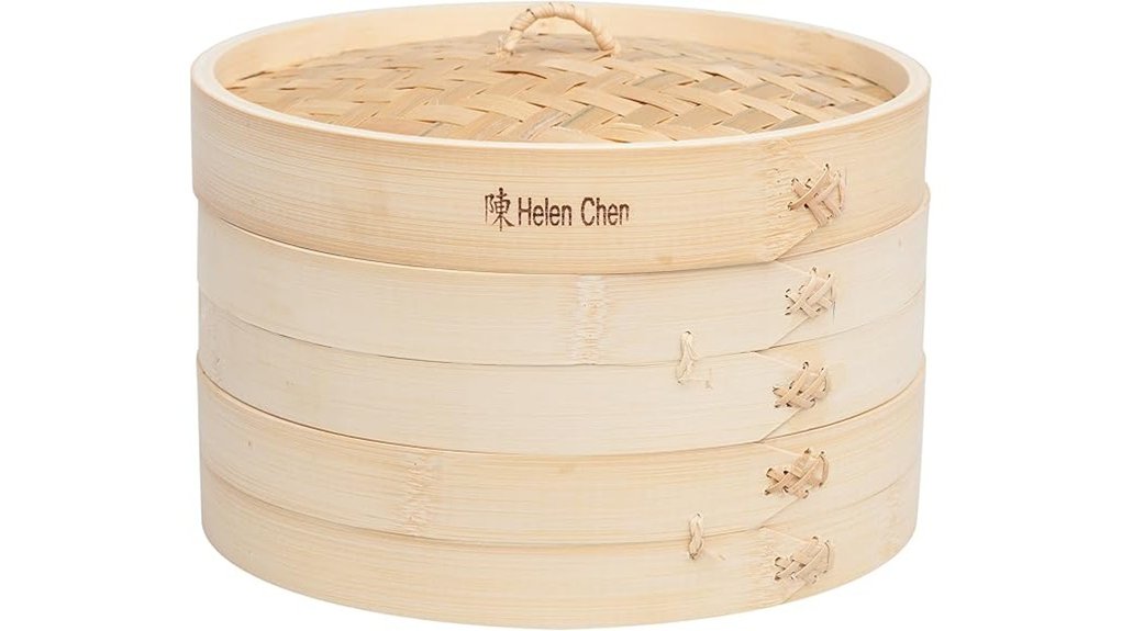 10 inch bamboo food steamer