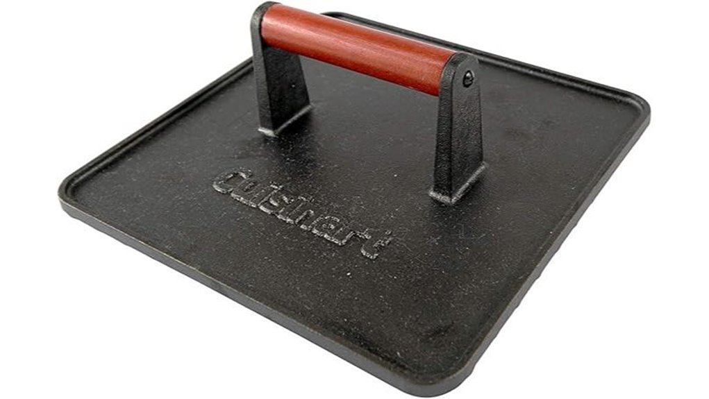 10 inch cast iron grill press