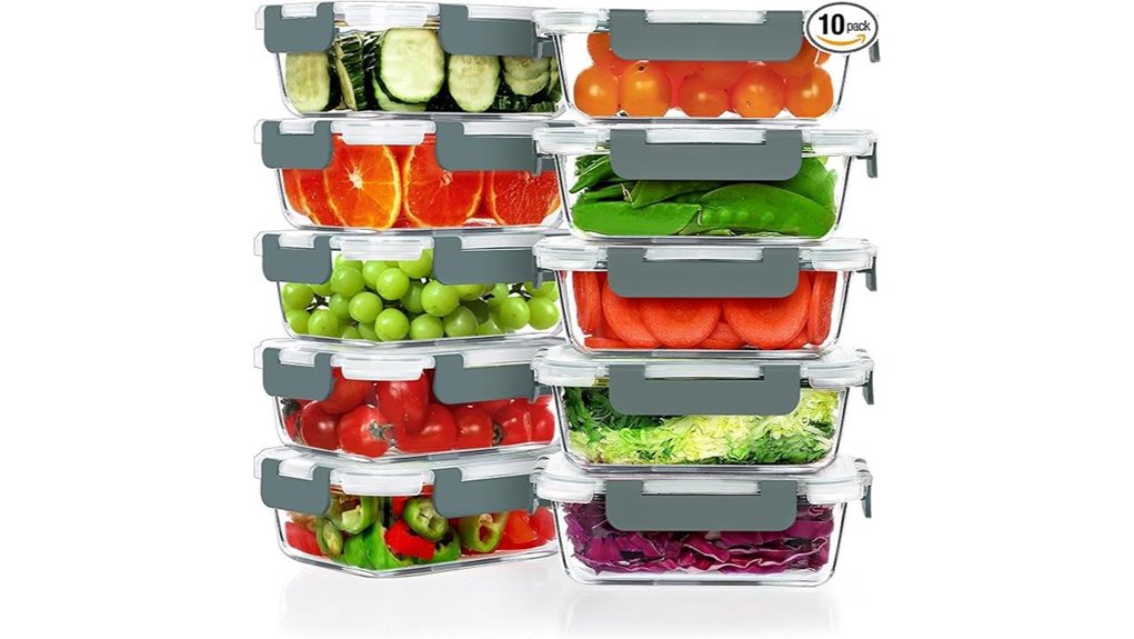 10 pack 22oz airtight glass