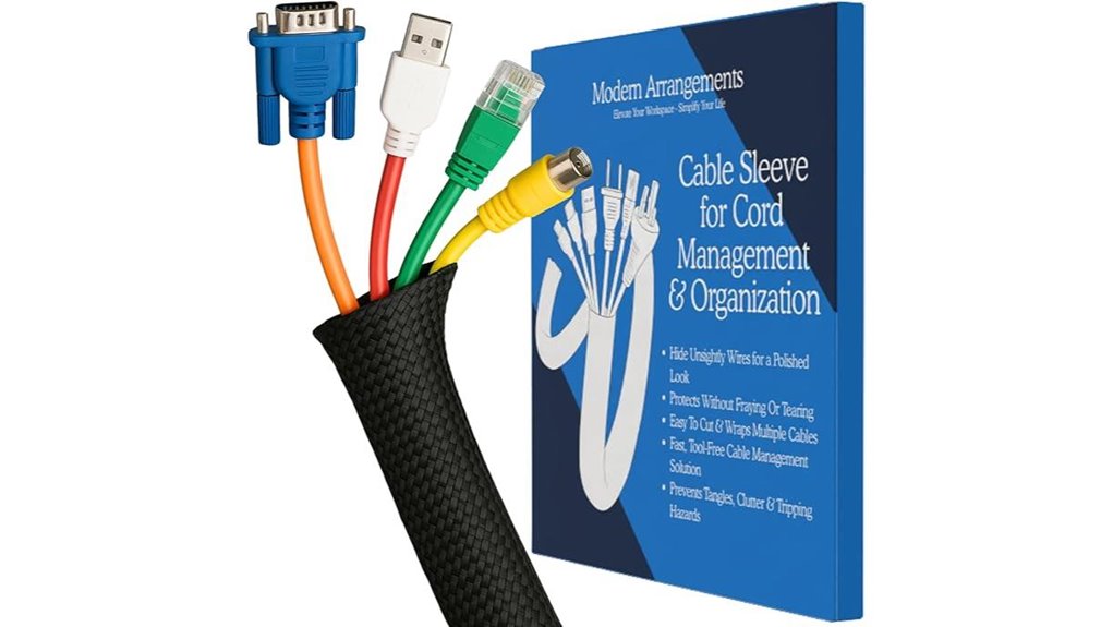 10ft cable management sleeve