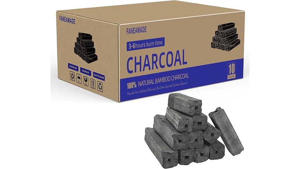10lb natural bamboo charcoal
