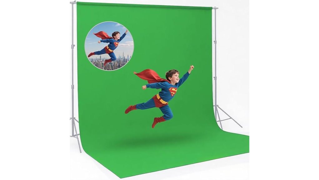 10x20ft dual size greenbackdrop