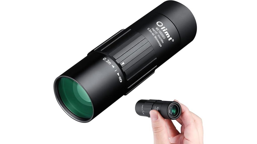10x25 compact waterproof monocular