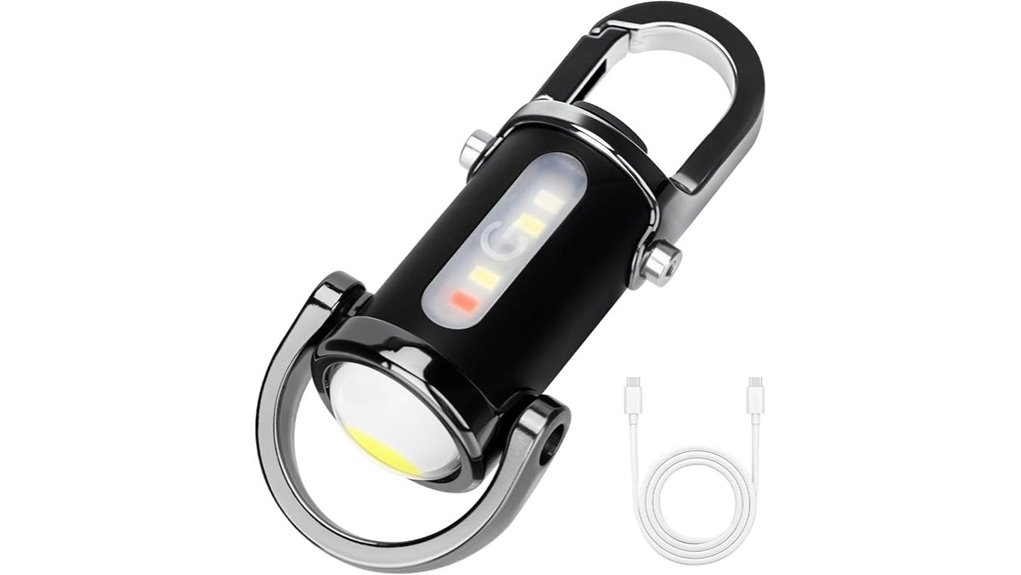 1200lm usb rechargeable waterproof keychain