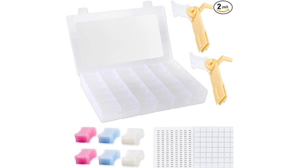 120 bobbin embroidery floss organizer