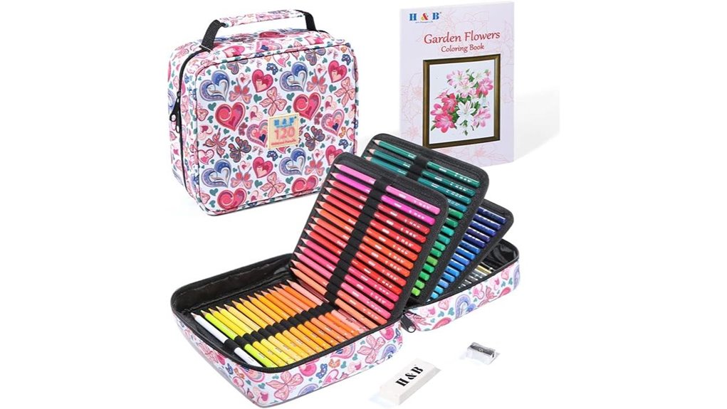 120 colored soft core pencils