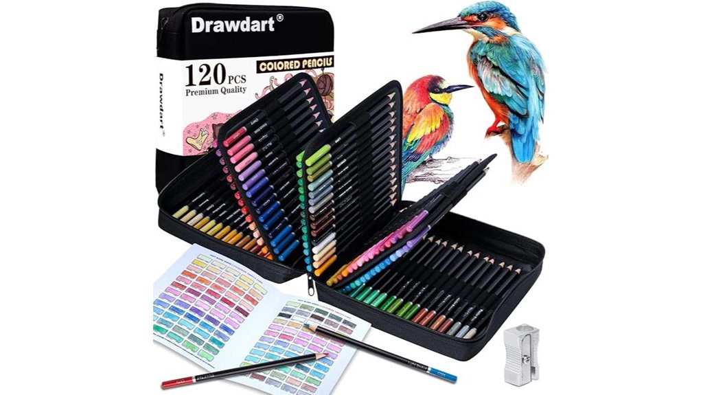 120 piece colored pencil set