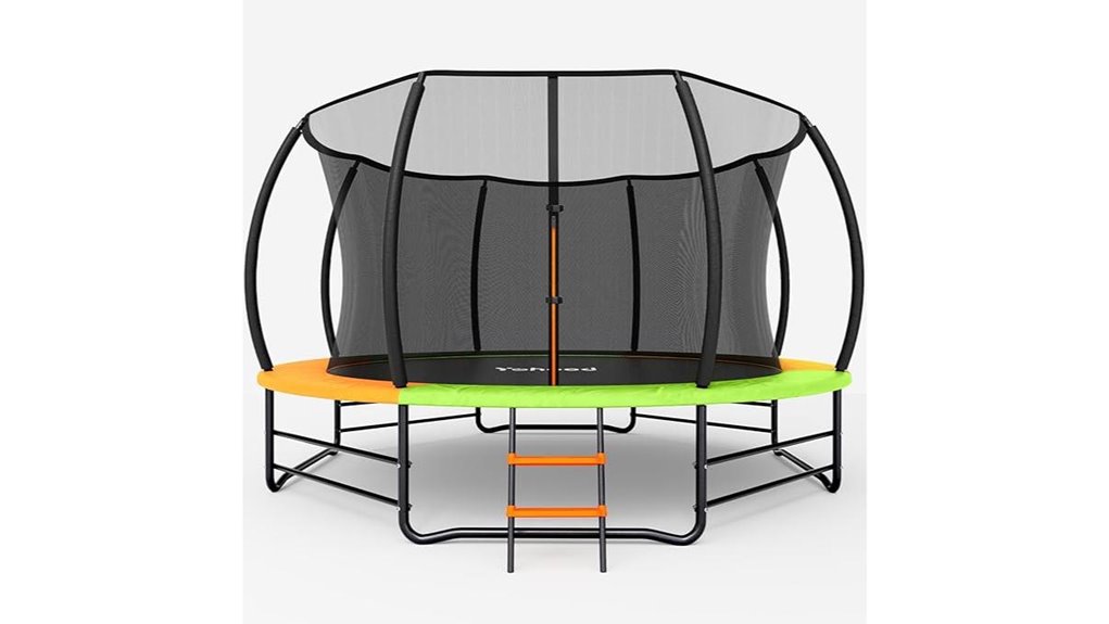 12 14ft outdoor trampoline set