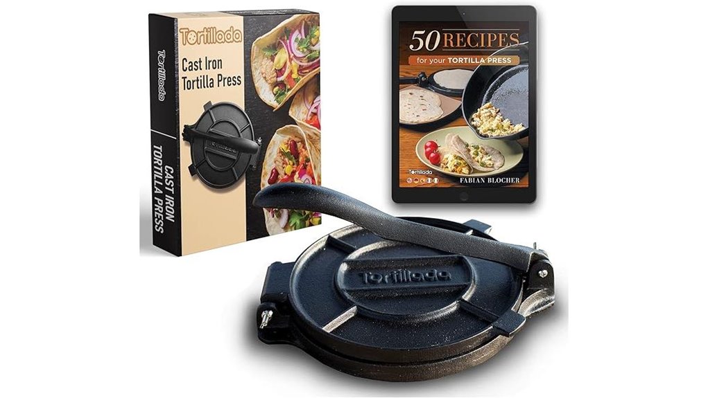 12 inch cast iron tortilla press