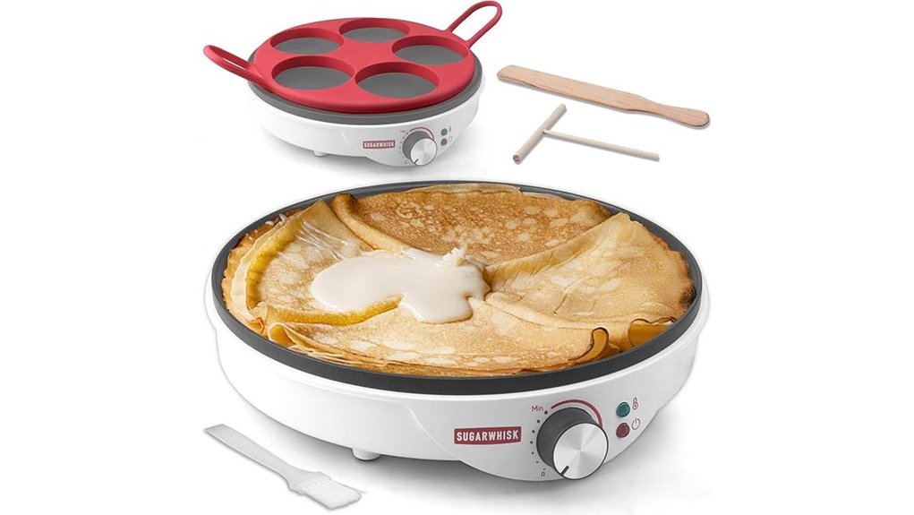 12 inch electric crepe maker