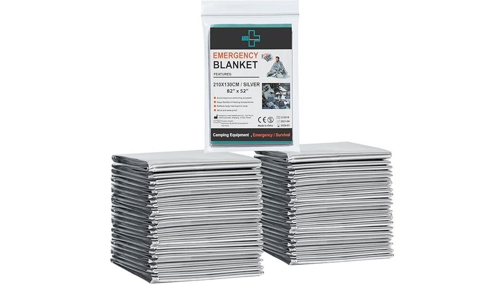12 pack emergency mylar blankets