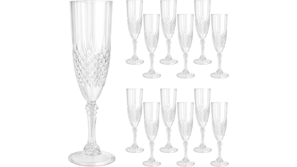 12 pcs plastic flute set