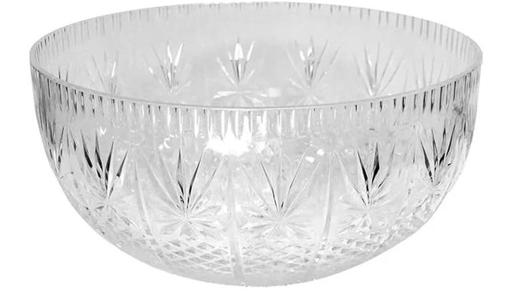 12 quart crystal clear punch bowl