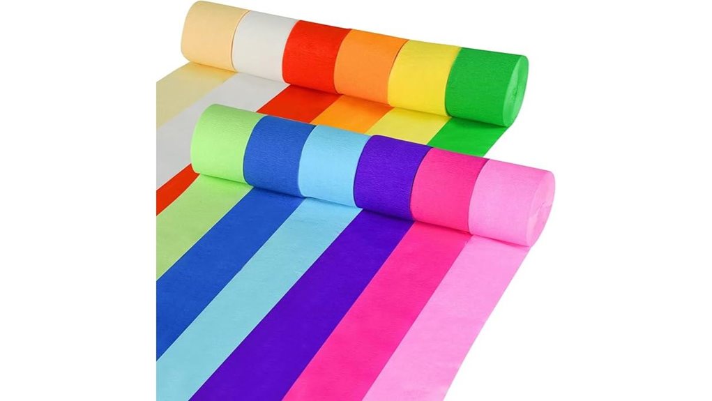 12 roll crepe streamers 984ft