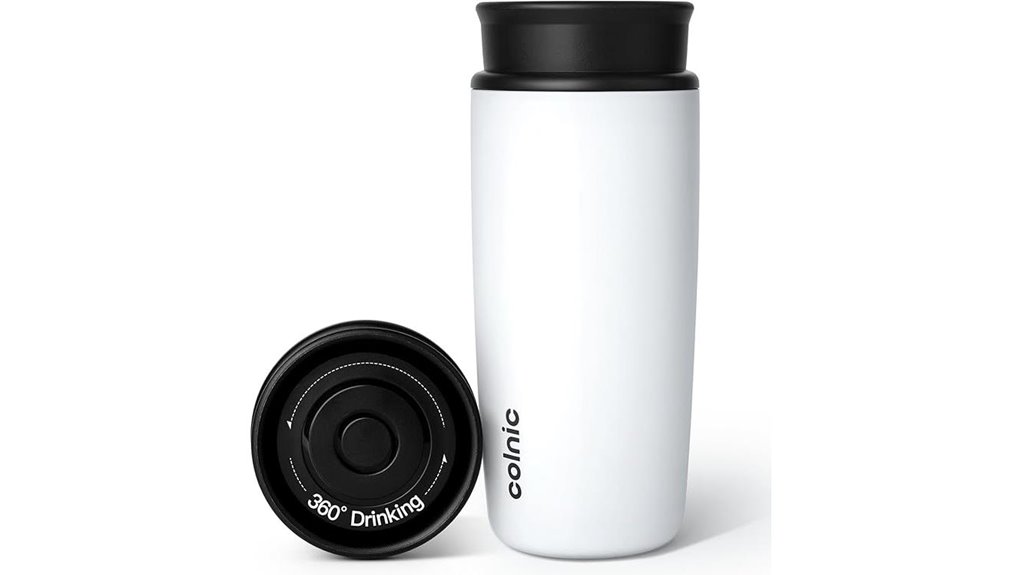 12oz matte white insulated mug