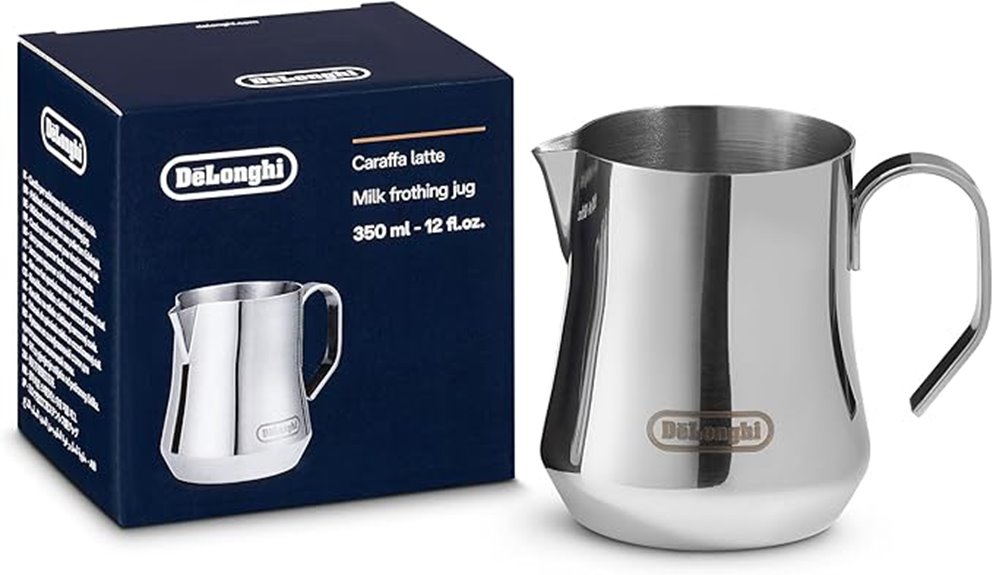 12oz stainless steel frothing jug