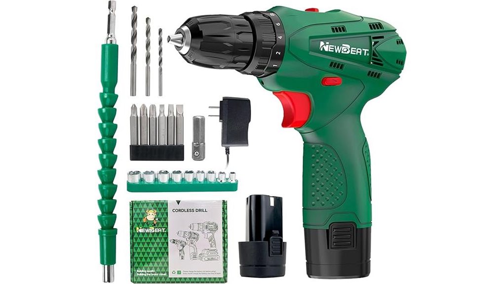 12v cordless drill set