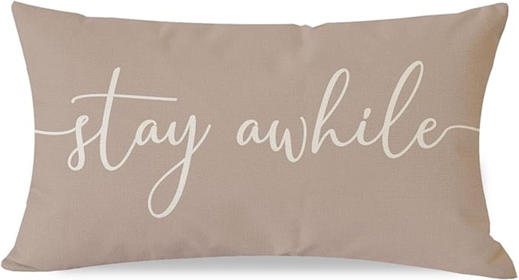 12x20 stay awhile pillow cover