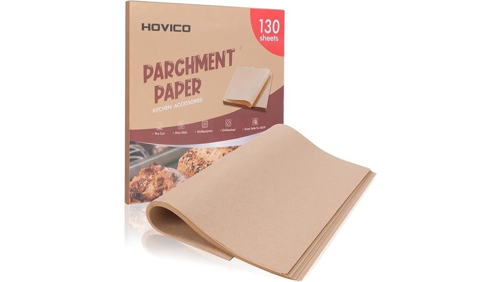 130 unbleached 12x12 parchment sheets