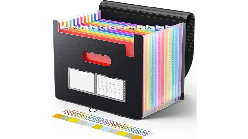 13 pocket expanding accordion organizer