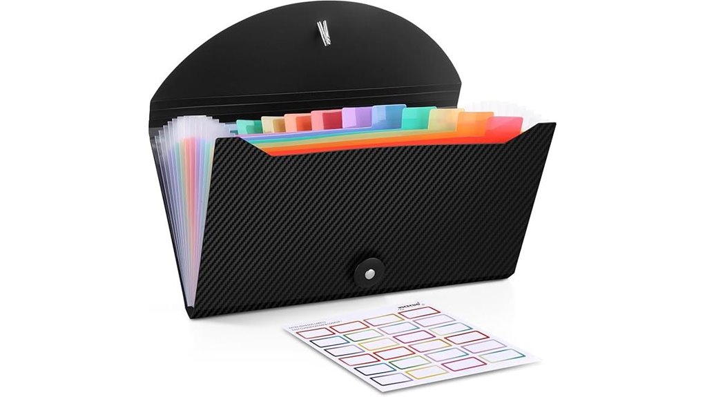 13 pocket receipt coupon organizer