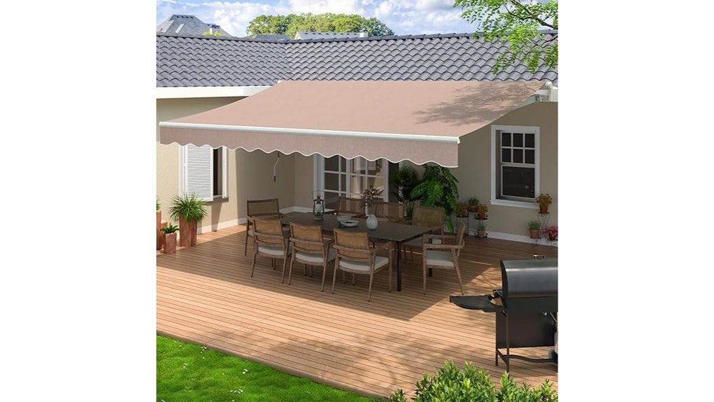 13x8 ft retractable awning