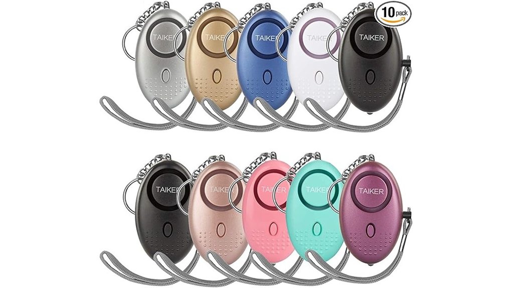 140db personal alarm keychains