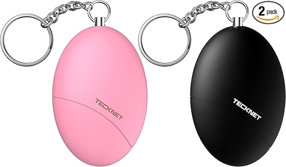 140db personal alarm keychains