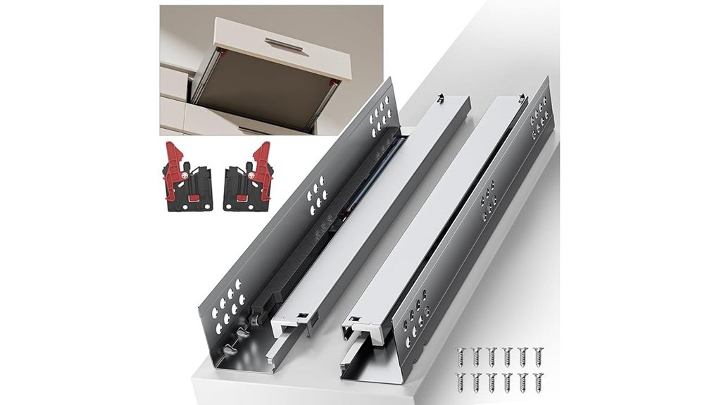 14 inch soft close drawer slides