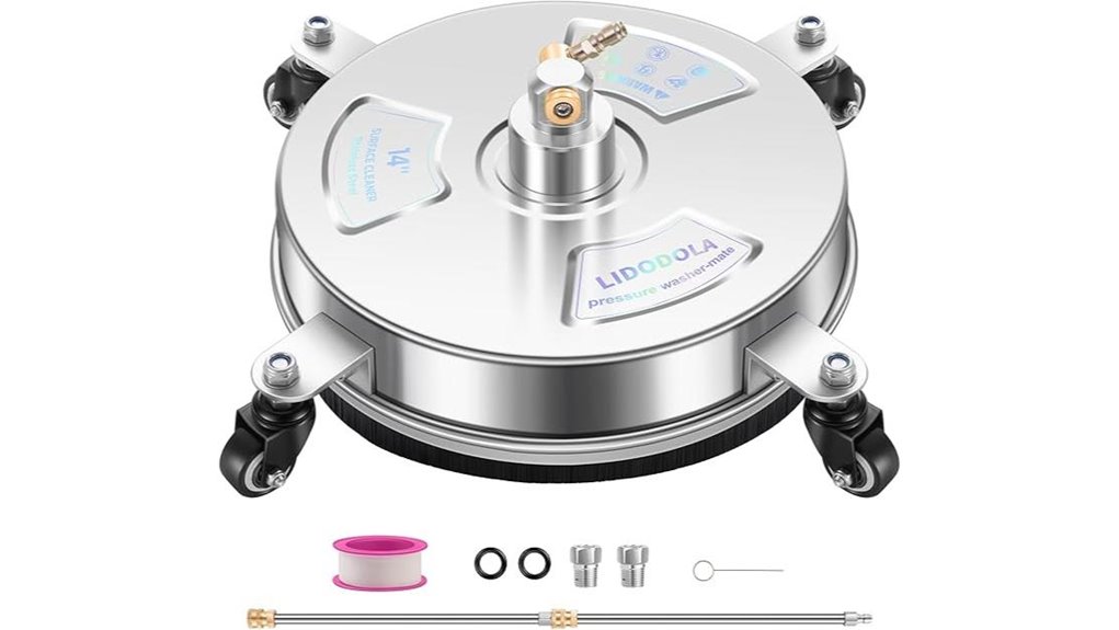 14 inch stainless steel surface cleaner