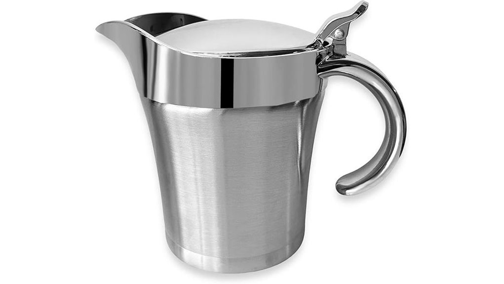 14 ounce stainless insulated gravyboat