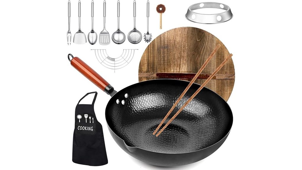 14 piece carbon steel cookware set
