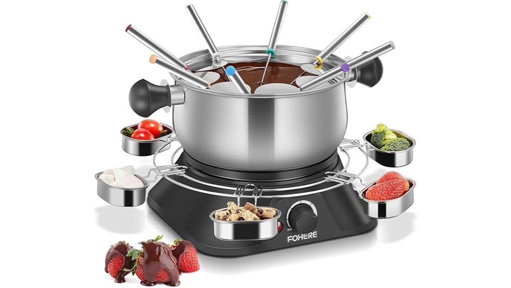 1500w 1 4qt electric fondue pot