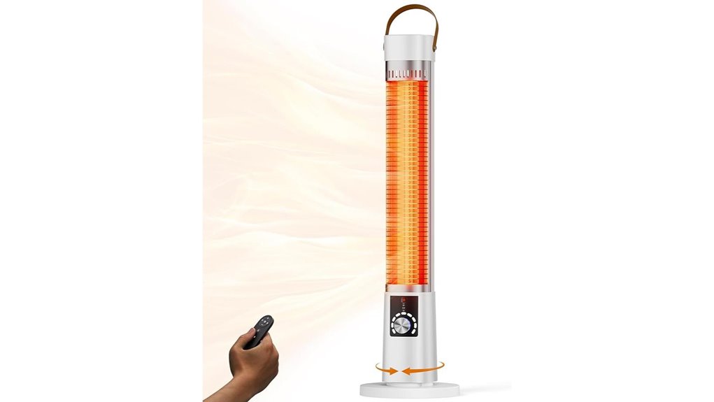 1500w oscillating infrared patio heater