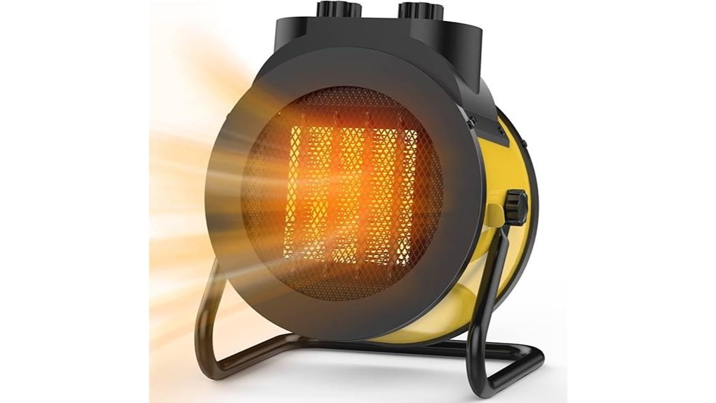 1500w yellow portable ptc heater