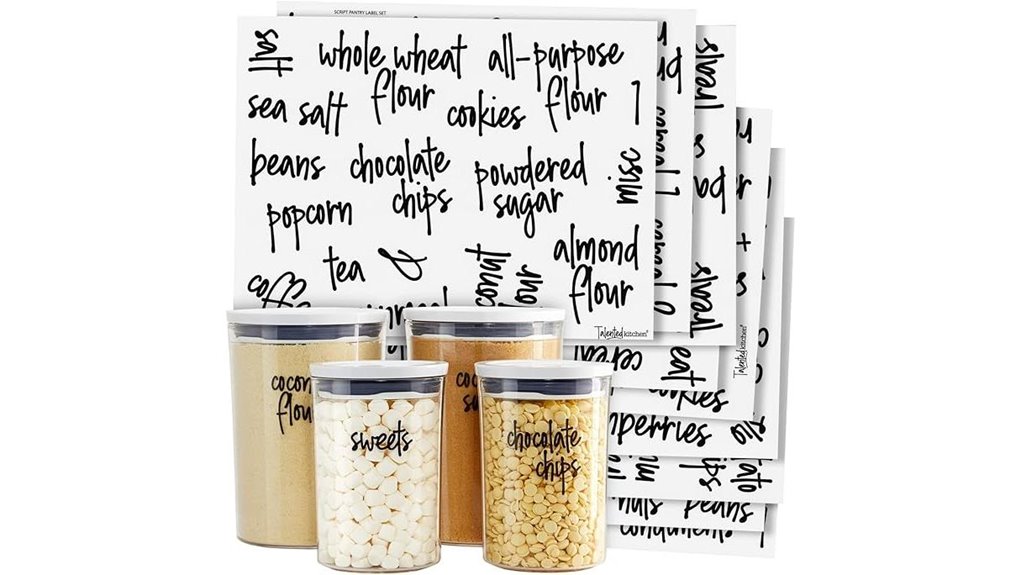 157 piece pantry label set