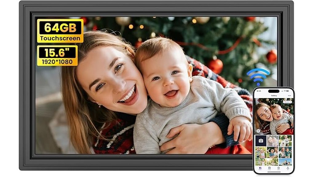 15 6 inch wi fi digital frame