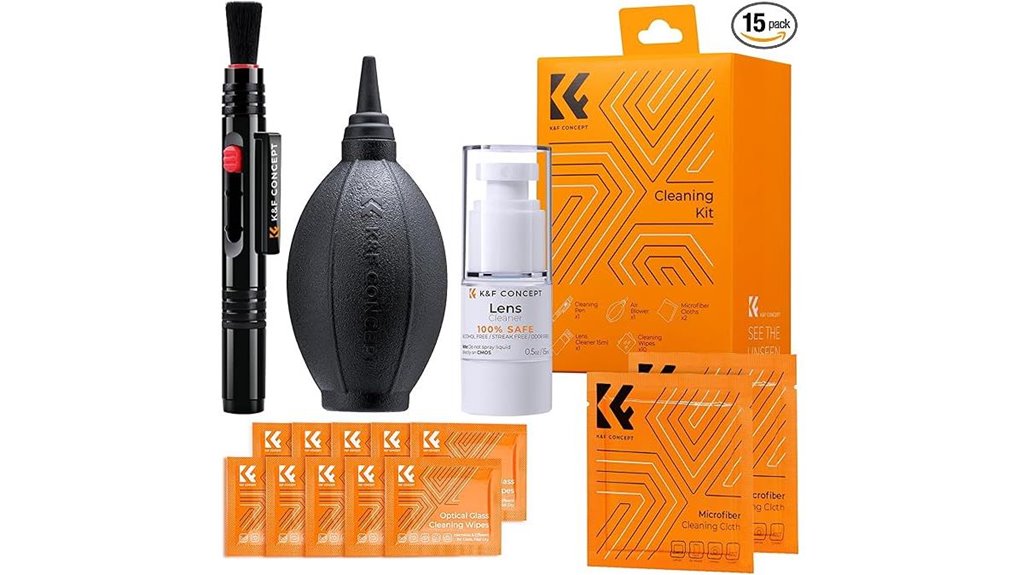 15 piece camera lens cleaning kit