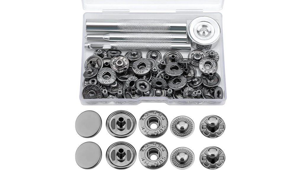 15mm no sew heavy duty snaps