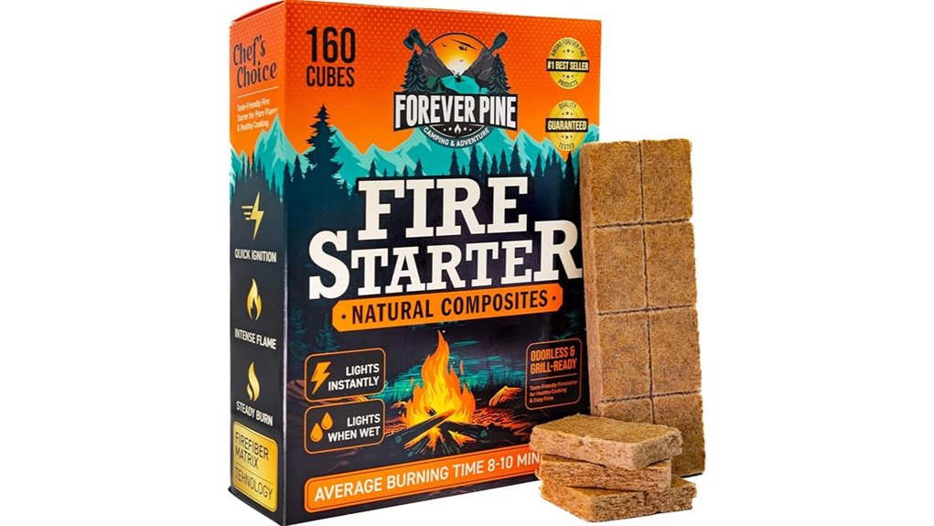 160 piece fire starter cubes
