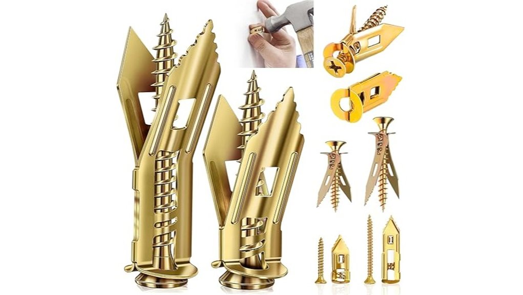 160 piece self drilling drywall anchors