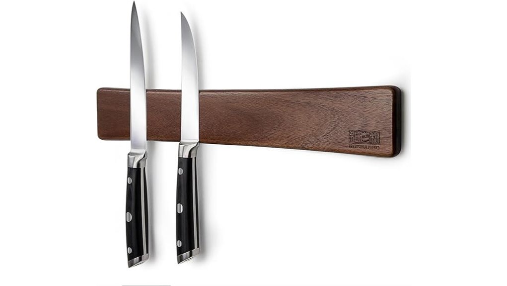 16 inch acacia magnetic knife strip
